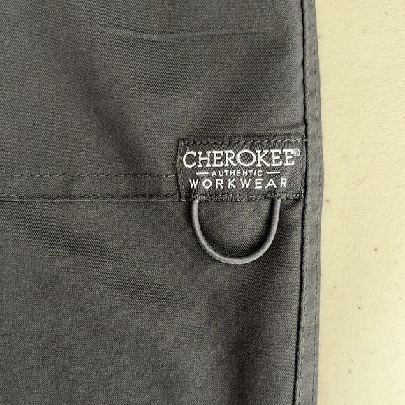 Cherokee Workwear Revolution Men's 7-Pocket STRETCH Cargo Scrub Pants Gray XL - Picture 9 of 11